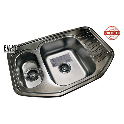Кухонна мийка Galati Rampa 1.5C Satin (9673) фото №5