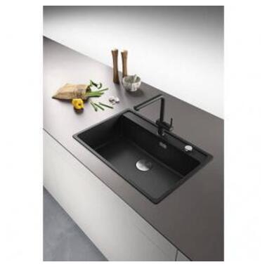 Кухонна мийка Franke MRG 610-72 TL, сірий камінь, врізний монтаж (вкл. вент. 3 1/2, сиф.  декоративну кришку) (114.0661.770)  фото №4