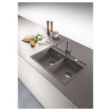 Кухонна мийка Franke MRG 620 TL, сірий камінь, врізний монтаж (вкл. вент. 3 1/2, сиф. декоративну кришку) (114.0661.784)  фото №2