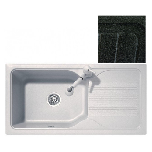 Кухонна мийка Telma DB09910 - 30 black фото №1