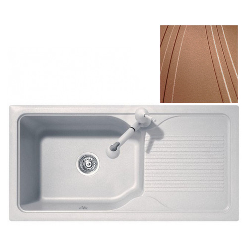 Кухонна мийка Telma DB09910 - 70 copper фото №1