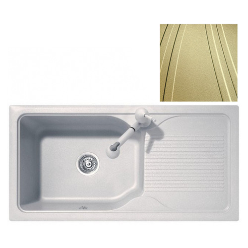 Кухонна мийка Telma DB09910 - 79 gold фото №1