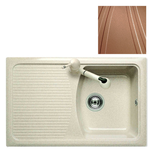 Кухонна мийка Telma DO07910 - 70 copper фото №1