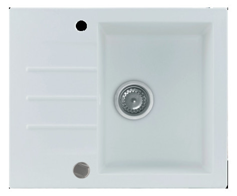 Кухонна мийка Kernau KGS A 4560 1B1D Pure White фото №1