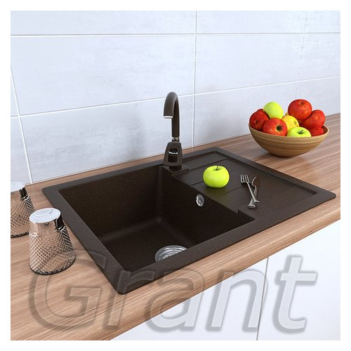 Кухонна мийка Grant Plus коричнева фото №1
