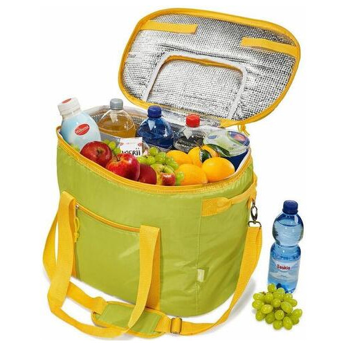 Велика термосумка, сумка, холодильник Crivit Cool Bag 35L жовта фото №1