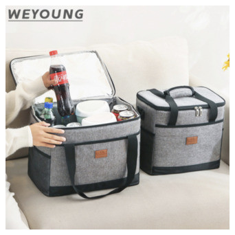 Сумка холодильник для пікніка Weyoung 25 л сірий фото №2