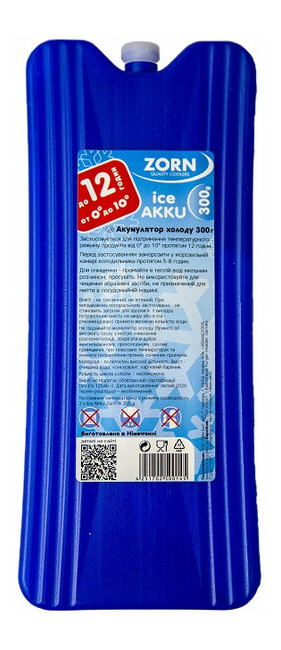 Акумулятор холоду Zorn 1x300g blue (4251702500145) фото №3