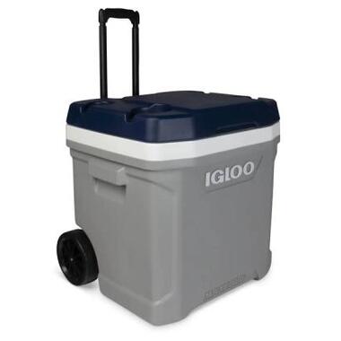 Ізотермічний контейнер на колесах MAXCOLD LATITUDE 62 ROLLER, 56 л, сірий із синім Igloo (342233469668) фото №1