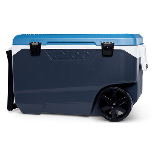 Ізотермічний контейнер Igloo на колесах Maxcold Latitude 90 Roller 85 л сірий з синім (0342233448878) фото №1