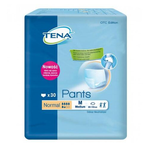 Підгузки для дорослих Tena Pants Normal Medium 30 шт (7322541150611) фото №1