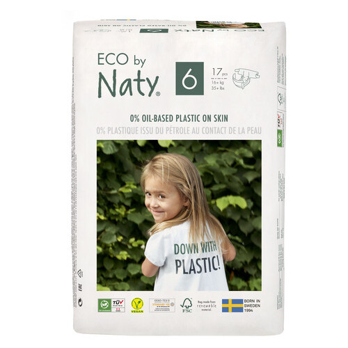 Органічні підгузки Eco by Naty Розмір 6 (від 16 кг) 17 шт фото №1