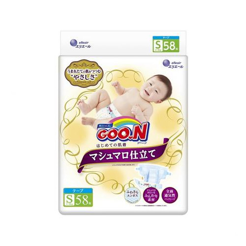 Подгузники унисекс Goo.N Super Premium Marshmallow S 58 шт (853347) фото №1