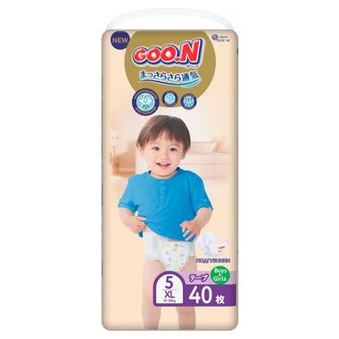 Подгузники Goo.N Premium Soft для детей 12-20 кг (размер 5(XL), на липучках, унисекс, 40 шт) (863226) фото №1