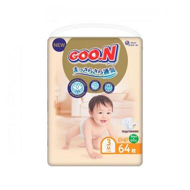 Подгузники Goo.N Premium Soft для детей 7-12 кг (размер 3(M), на липучках, унисекс, 64 шт) (863224) фото №1