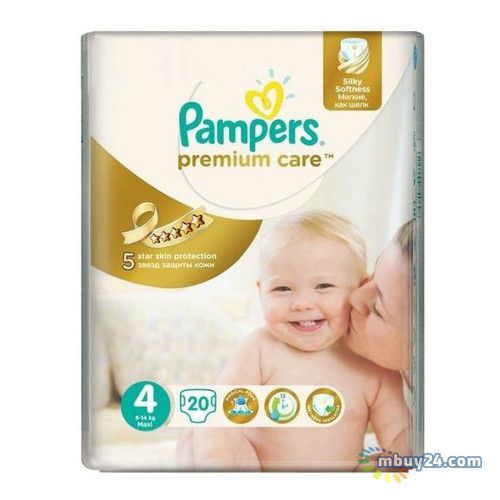 Подгузники Pampers Premium Care Maxi (8-14 кг) Микро упаковка 20 шт. фото №1