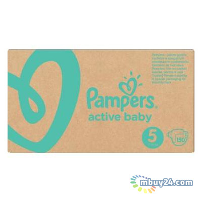 Підгузки Pampers Active Baby Junior Розмір 5 (11-16 кг) 150 шт. (8001090910981) фото №1