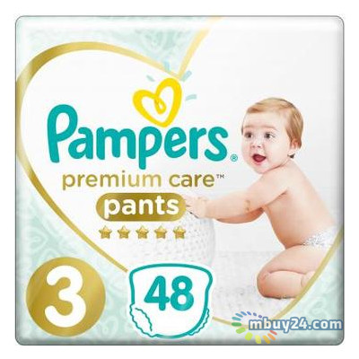 Підгузки Pampers Premium Care Pants Midi Розмір 3 6-11 кг 48 шт (8001090759795) фото №1