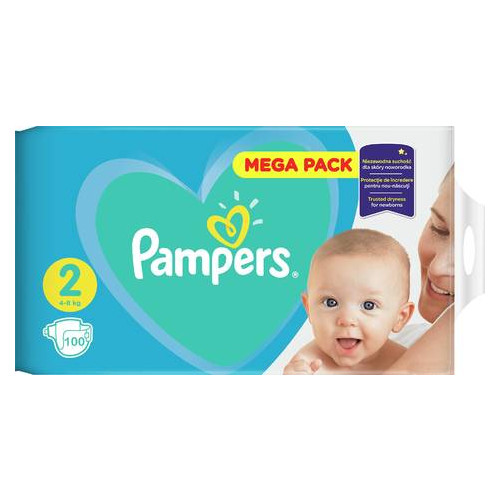 Подгузники Pampers Active Baby-Dry 2 (4-8 кг), 100шт 949370 фото №1