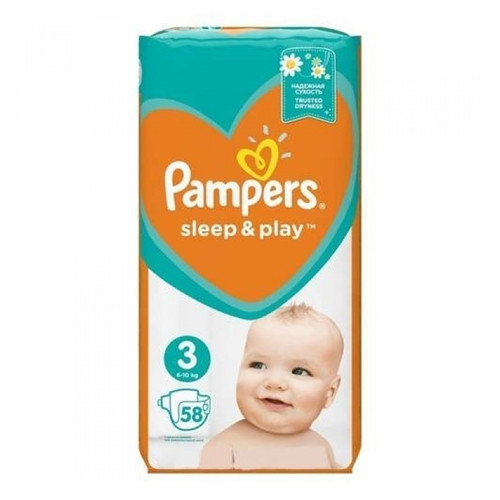 Подгузники Pampers Sleep&Play 3 (6-10 кг), 58 шт. 224211 фото №1