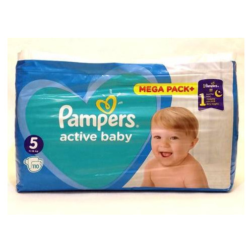 Подгузники Pampers Active Baby-Dry размер 5 (11-16кг) 110 шт (459541) фото №1