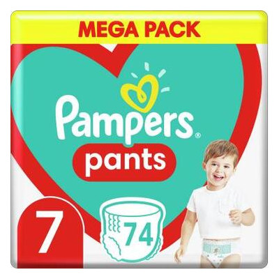 Підгузки Pampers трусики Pants Giant Розмір 7 (17 кг) 74 шт. (8006540069622) фото №1