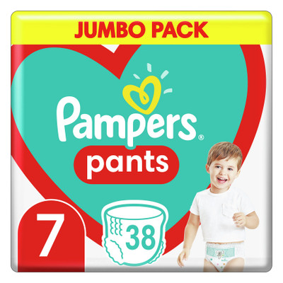 Підгузник Pampers трусики Pants Giant Plus Розмір 7 (17 кг) 38 шт (8006540069387) фото №1
