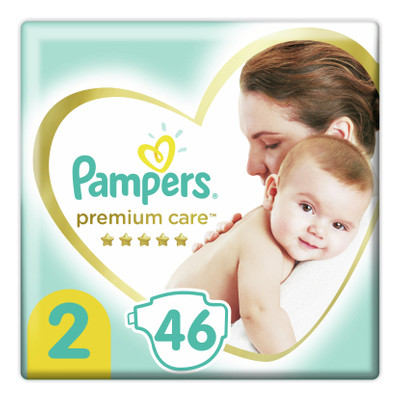 Підгузник Pampers Premium Care Розмір 2 (4-8 кг) 46 шт (8001841104799) фото №1