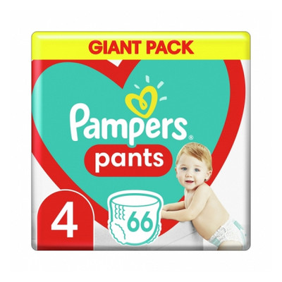 Підгузки Pampers трусики Maxi Pants Розмір 4 (9-15 кг) 66 шт (8006540069080) фото №1