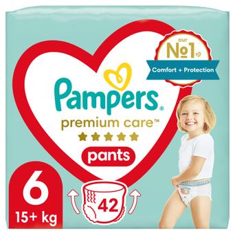 Підгузок Pampers Premium Care Pants Розмір 6 (15+ кг) 42 шт (8001841325545) фото №1