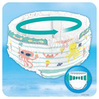 Підгузок Pampers для плавання Splashers Розмір 5-6 (14+ кг) 10 шт (8001090728951) фото №4