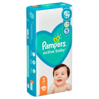 Підгузок Pampers Active Baby Розмір 3 (6-10 кг) 54 шт (8001090948977) фото №3