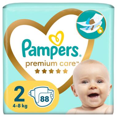 Підгузки Pampers Premium Care Розмір 2 (4-8 кг) 88 шт (8006540857717) фото №1