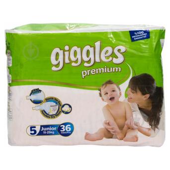 Підгузок Giggles Premium Junior 11-25 кг 36 шт (8680131201617) фото №1