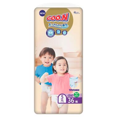 Трусики-підгузки GOO.N Premium Soft для дітей 12-17 кг (розмір 5(XL), унісекс, 36 шт) фото №1