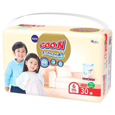 Трусики-підгузки GOO.N Premium Soft для дітей 15-25 кг (розмір 6(XXL), унісекс, 30 шт) фото №2