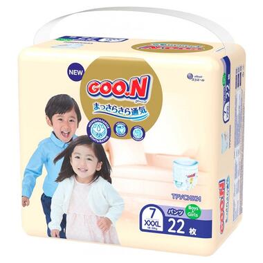 Трусики-підгузки GOO.N Premium Soft для дітей 18-30 кг (розмір 7(3XL), унісекс, 22 шт) фото №2