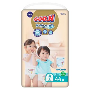 Трусики-підгузки GOO.N Premium Soft для дітей 9-14 кг (розмір 4(L), унісекс, 44 шт) фото №1