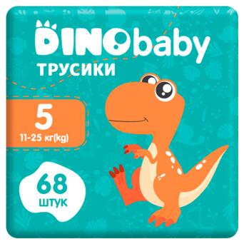 Підгузок Dino Baby Розмір 5 (11-25кг) (2 пачки по 34 шт) 68 шт (2000998939588) фото №1