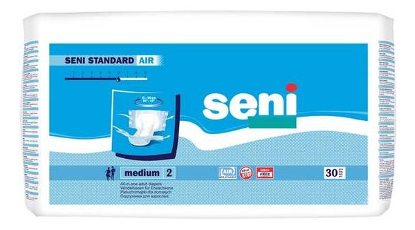 Подгузники для взрослых Seni Standard Air размер M, 30 шт 693572 фото №1