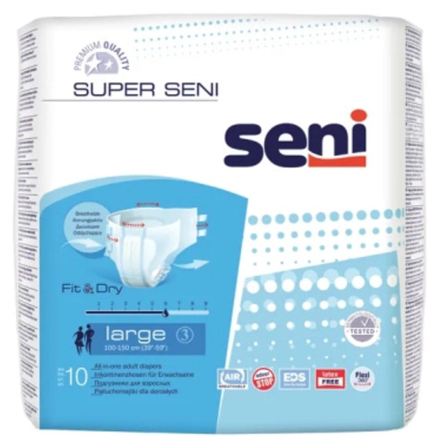 Підгузки для дорослих Seni Super Large 10 шт (5900516691196) фото №1