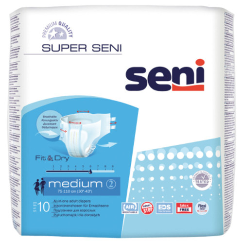 Підгузки для дорослих Seni Super Medium 10 шт (5900516691189) фото №1