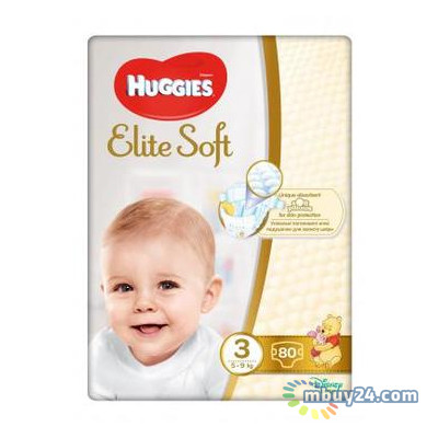 Подгузник Huggies Elite Soft 3 Mega 80шт (5029053545295) фото №1