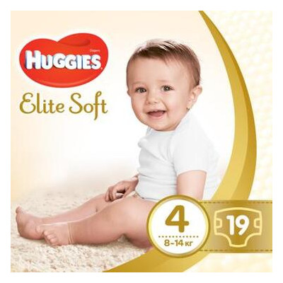 Підгузник Huggies Elite Soft 4 Small 19шт (5029053545288) фото №1
