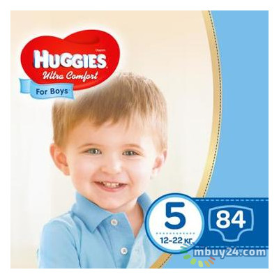 Подгузник Huggies Ultra Comfort 5 Box для мальчиков (12-22 кг) 84 шт (5029053565675) фото №1