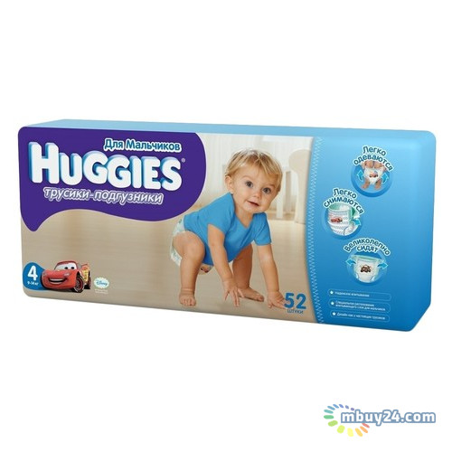 Подгузник Huggies Pants 4 для мальчиков (9-14 кг) 52 шт (5029053564029) фото №1
