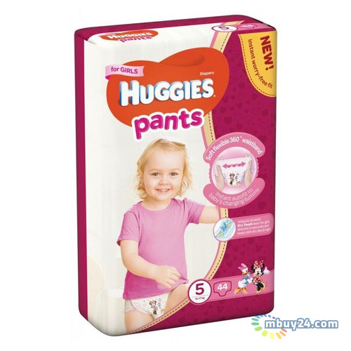 Подгузник Huggies Pants 5 для девочек (12-17 кг) 44 шт (5029053564036) фото №1