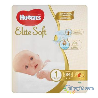 Підгузник Huggies Elite Soft 1 Mega 84 шт (5029053546940) фото №1