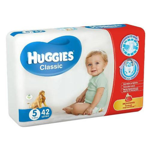 Подгузники Huggies Classic 5 (11-25 кг) 42 шт 543185 фото №1