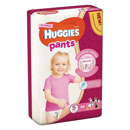 Подгузники-трусики Huggies Pants Box 5 Girl (13-17 кг) 44 шт 564036 фото №1